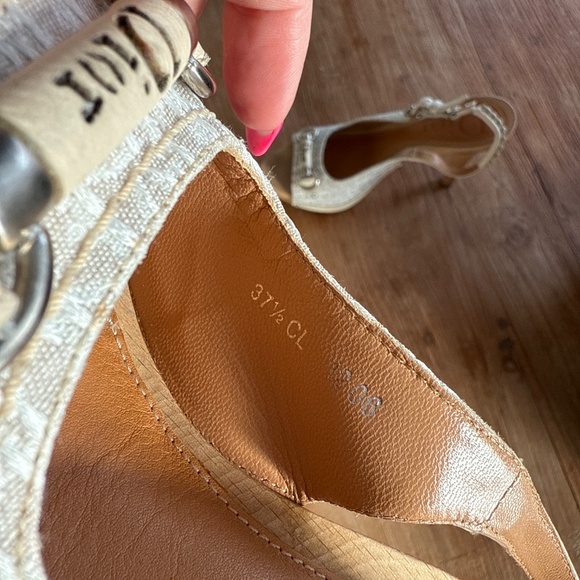 Christian Dior Vintage Monogram Slingback  – Size 37.5 (Made in Italy) - Picture 5 of 7